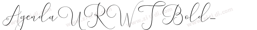 AgendaURWT Bold字体转换